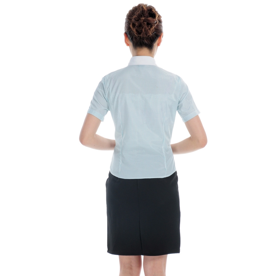 high quality bow collar waitress shirt uniform - TiaNex