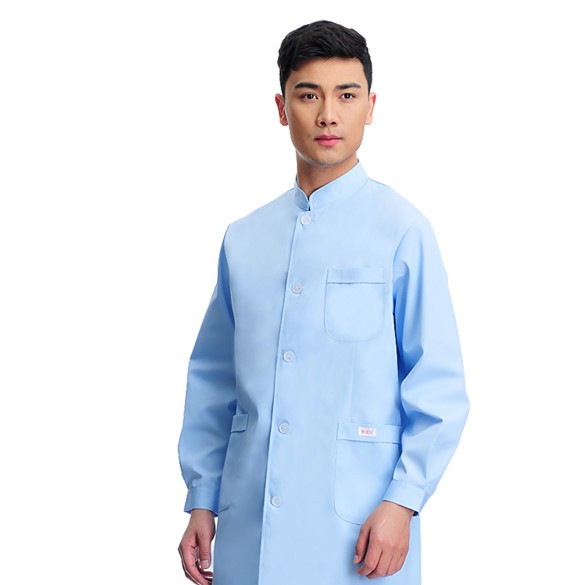 2017 long sleeve officer collar dentist doctor uniform men coat - TiaNex