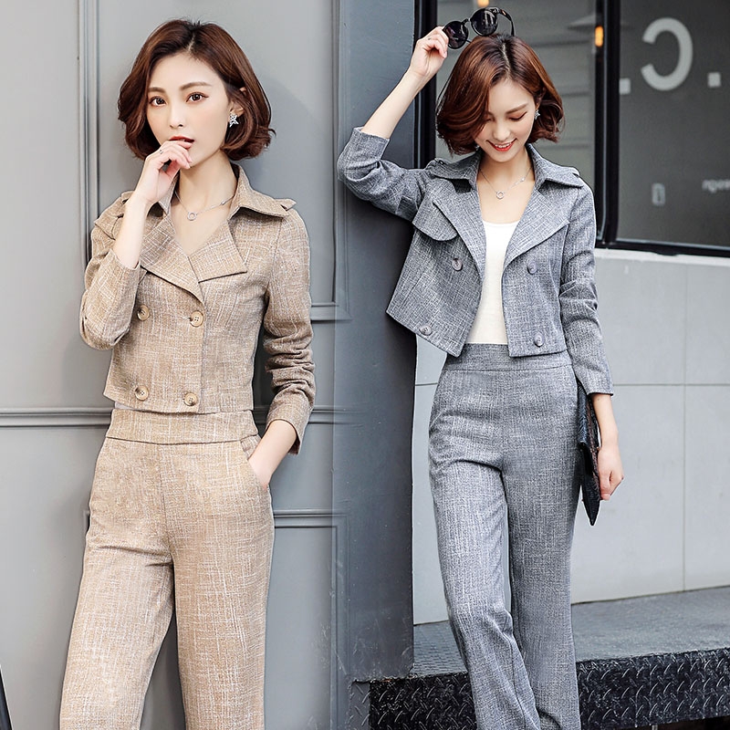 fashion casual pant suits office work wear - TiaNex