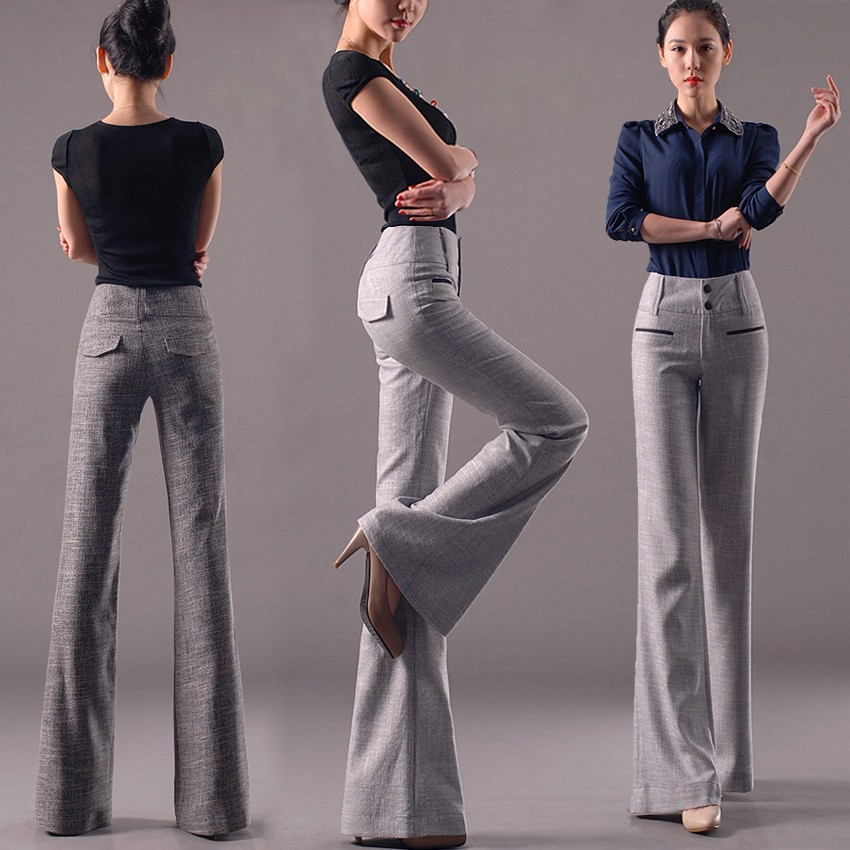 flare bottom trousers