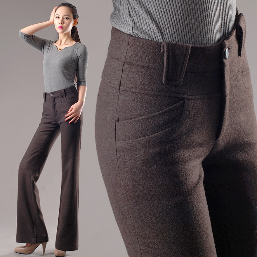 2023 Elegant Office Lady Black Pants Women Business Work Wear