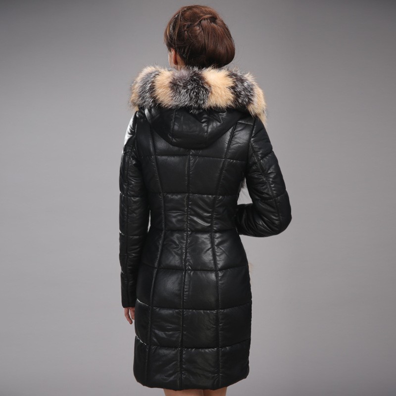 2014 winter Europe new fashion deluxe long design down coat fox collar ...