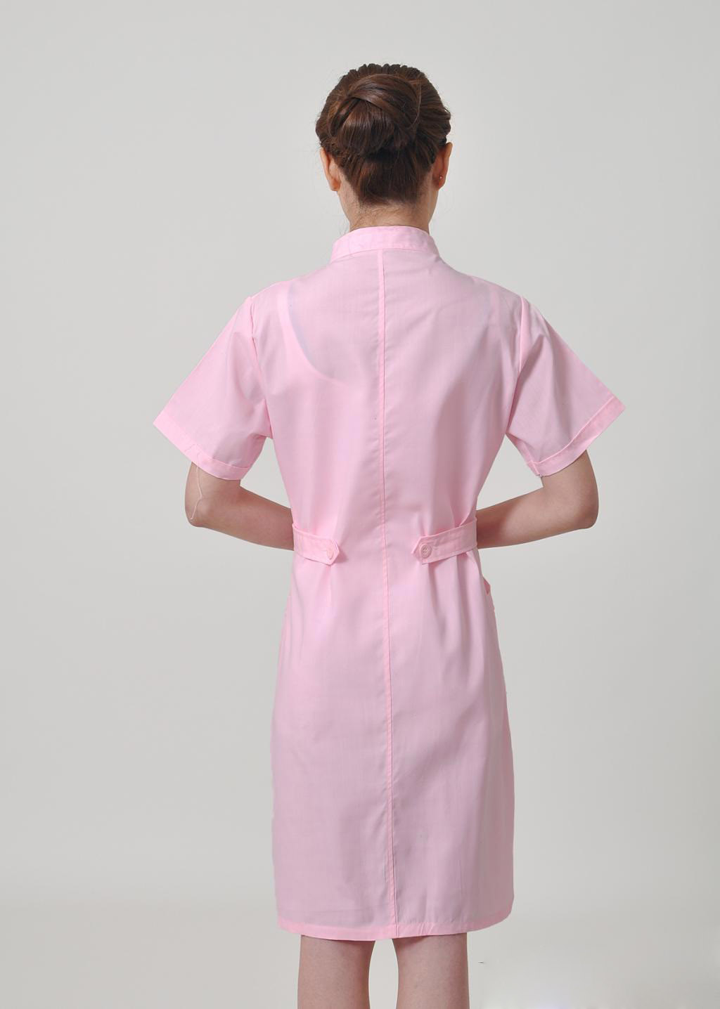 short sleeve side open nurse coat - TiaNex