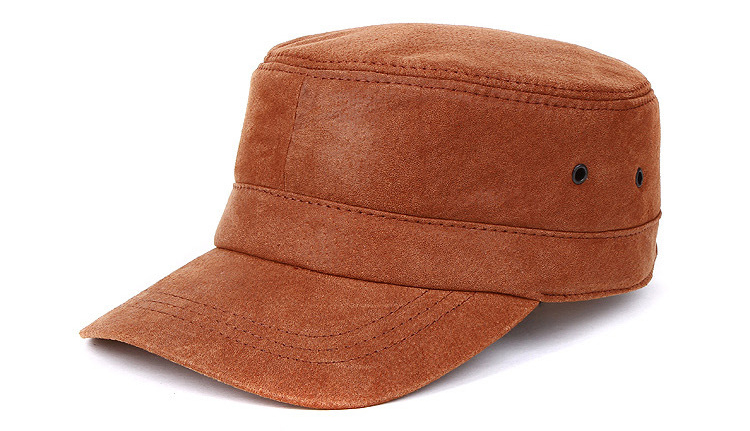 men's leather hat