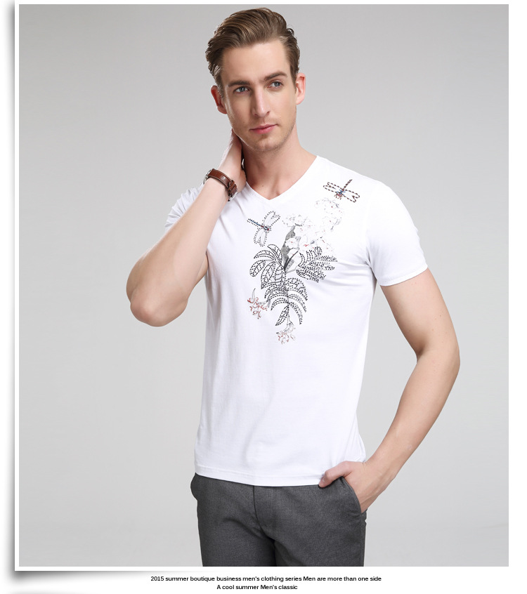 heart style collar summer 2015 youths T-shirt - TiaNex