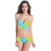 Europe candy sexy halter women swimsuit Color blue-green