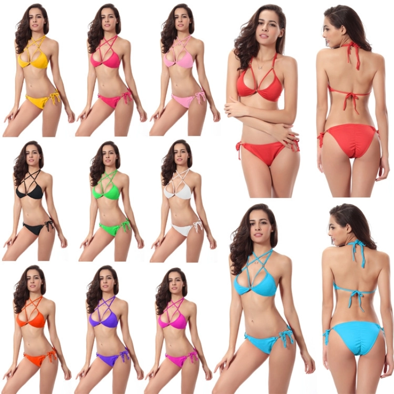 candy bead sexy bikini  women beach swimwear  7 colors