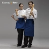 solid color short design apron for chef waiter