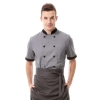 fashion restaurants baker jacket cook uniform Color grey