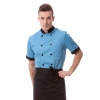 fashion restaurants baker jacket cook uniform Color blue