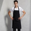 upgraded coffee shop clerk apron baker waiter apron Color long black halter apron