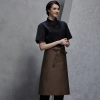 1/2 length restaurant bread shop baker  chef apron Color unisex coffee apron