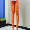 exclusive design young fashion lace floral leggings Color Orange