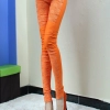 elastic fashion lace floral young girl leggings pant Color Orange