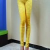 elastic fashion lace floral young girl leggings pant Color Yellow