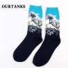fashion famous painting art printing socks cotton socks men socks women socks Color color 3