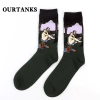 fashion famous painting art printing socks cotton socks men socks women socks Color color 9