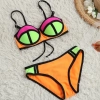 candy patchwork teen girl bikini swimwear Color color 1