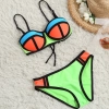 candy patchwork teen girl bikini swimwear Color color 3