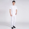 summer right opening male dentist nurse suits uniforms Color White