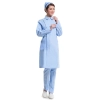 side open long sleeve peter-pan collar hospital medical student uniform coat Color color 1