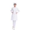 side open long sleeve peter-pan collar hospital medical student uniform coat Color color 3