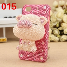 cute  Rhinestones pig iphone 6 iphone 7 case customization supportted