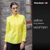 fashion restaurants coffee bar waiter waitress shirt workswear Color women yellow shirt