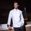 Europe style  handsome men chef coat chef jacket Color white chef jacket