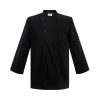 casual fashion double breasted chef coat blouse Color unisex black chef coat