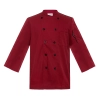 casual fashion double breasted chef coat blouse