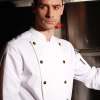 golden button chef master jacket chef uniform coat Color white chef jacket