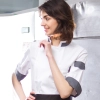 summer 3/4 length sleeve restaurants chef uniform chef jacket Color unisex white  chef coat