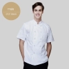 Chinese style collar double breasted restaurant kitchen cook uniform coat