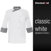 France design unisex double breasted  chef jacket coat restaurant chef uniform Color white shepherd coat