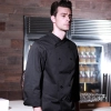 American Fashion restaurant Dessert chef jacket uniforms Color black chef coat