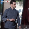 2016 new simple fashion invisible button chef jacket chef workswear uniform