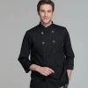 simple basic design double breasted chef jacket uniform workswear
