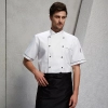 summer sideway collar chef jacket chef uniform