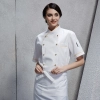 summer sideway collar chef jacket chef uniform