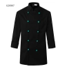 contrast cuff fashion chef uniform jacket coat