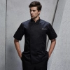 fashion Asian restaurant food kitchen chef jacket uniform Color unisex black coat