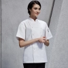 fashion Asian restaurant food kitchen chef jacket uniform Color unisex white coat