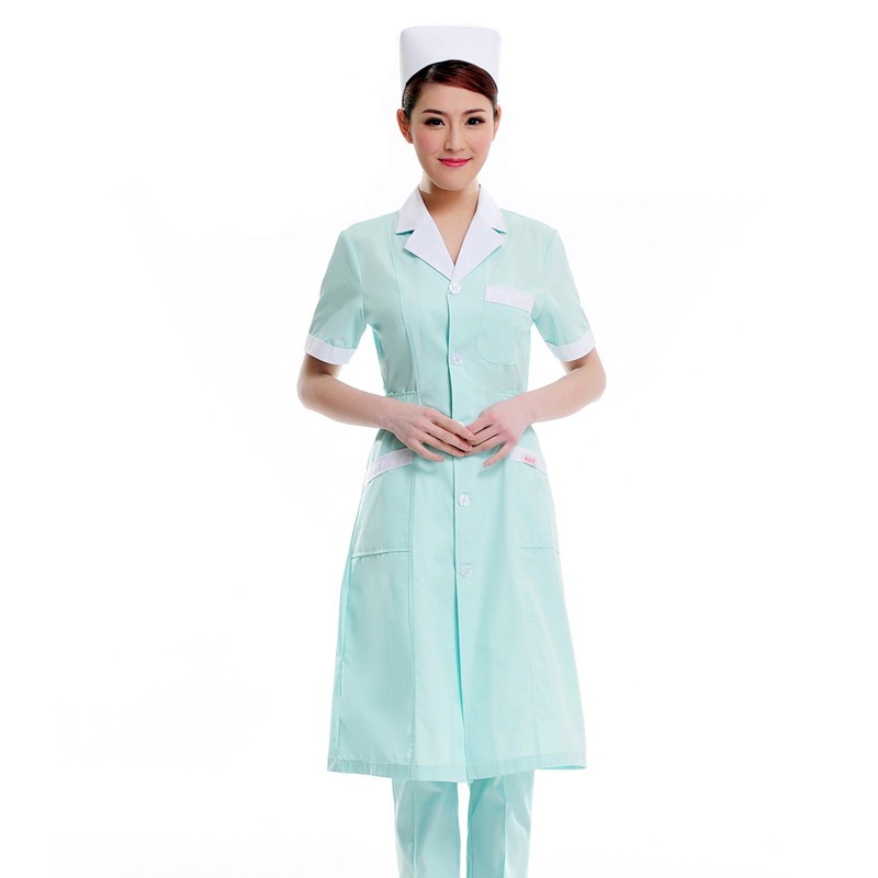 short sleeve summer nurse suit drugstore uniform