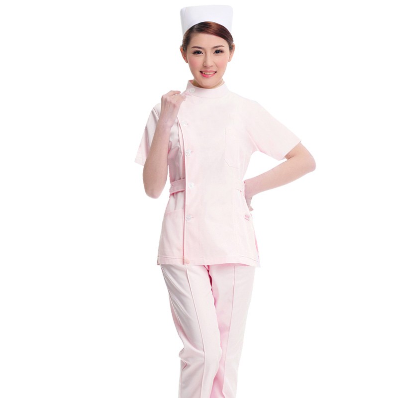 fashion summer short sleeve women nurse uniform (coat+pant)