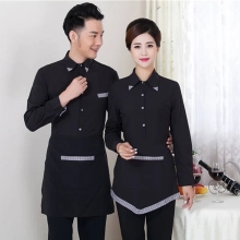 Chinese tea house waiter shirt uniform