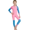 cute girl zipper printing dive wetsuit swimwear