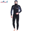 high quality neoprene thicken warm hooded men wetsuit two-piece suit Color color 1