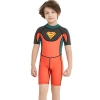 2018 Europe short sleeve boy children swimwear wetsuit Color color 1