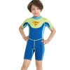 2018 Europe short sleeve boy children swimwear wetsuit Color color 2
